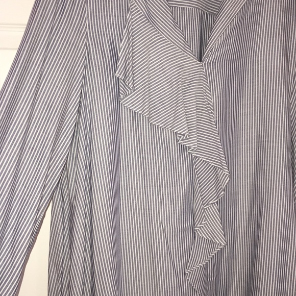 Beautiful Striped Nautical Ruffle Top - Picture 3 of 5